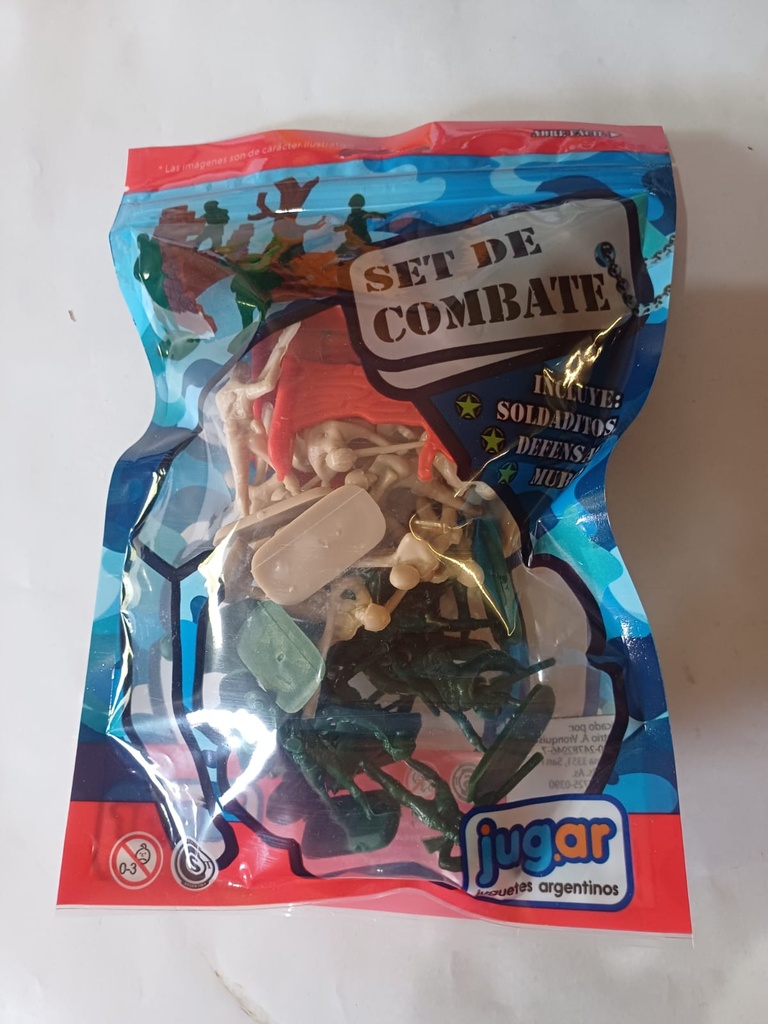SET DE COMBATE SOLDADITOS X30 PIEZAS EN BOLSA