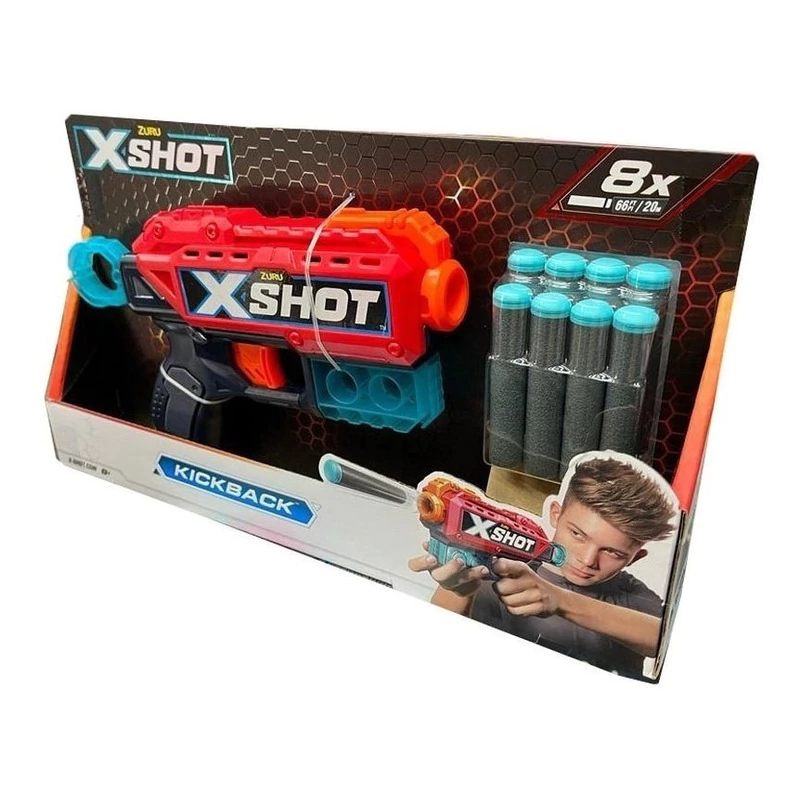 Pistola lanza dardos X-SHOT kickback