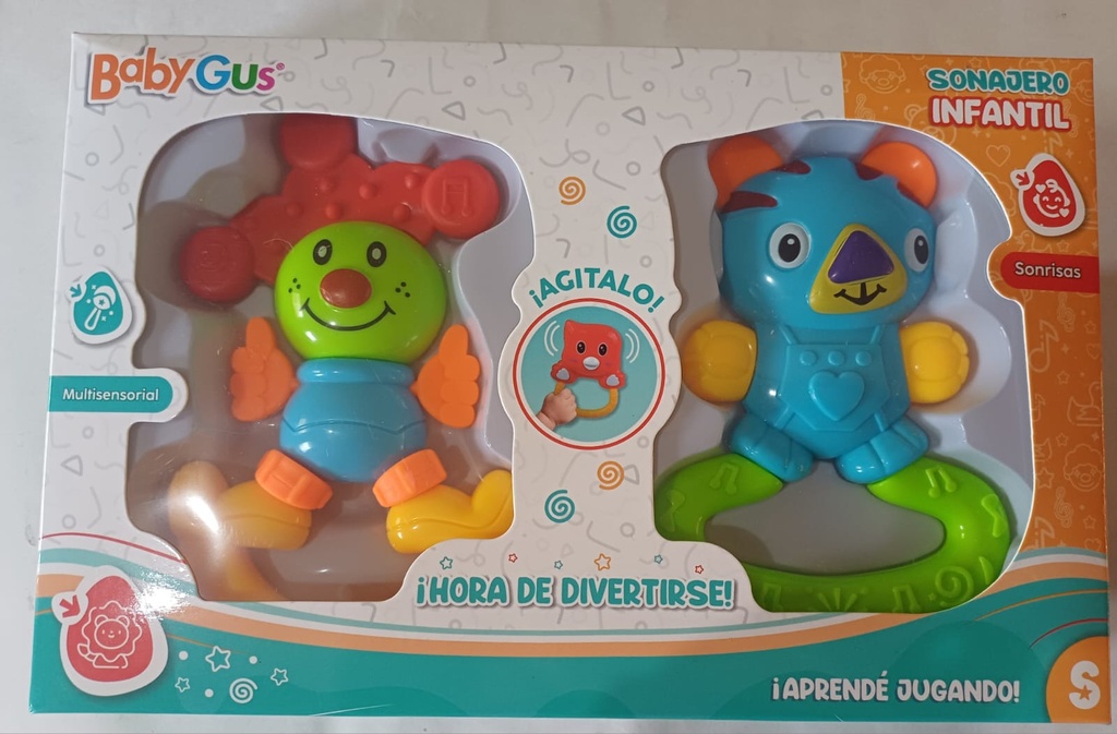 CONJUNTO SONAJEROS X2 BABY GUS