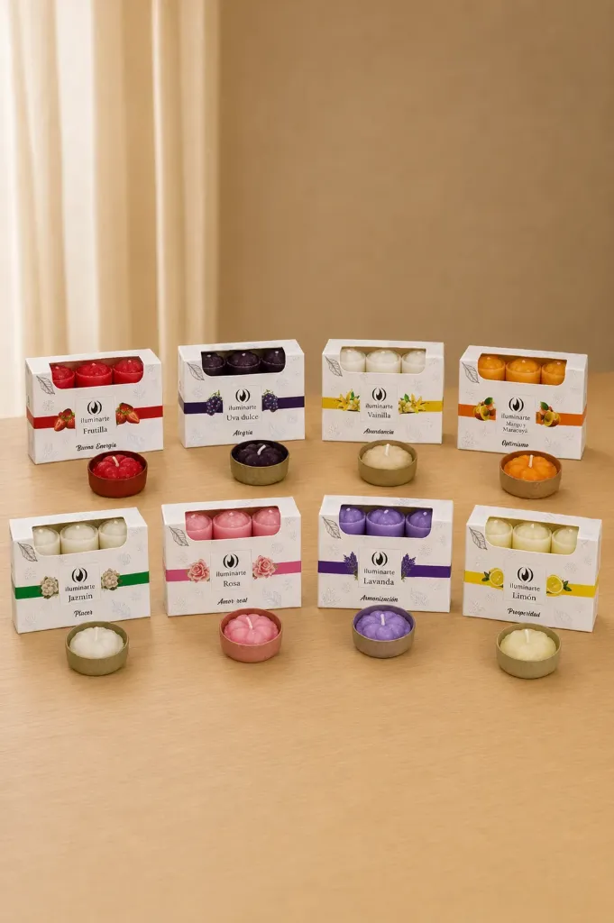 Velas aromáticas Iluminarte X12 (Violetas)