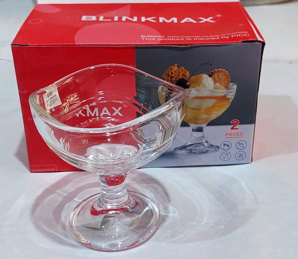 COPA HELADO VIDRIO X2 135CC BLINKMAX