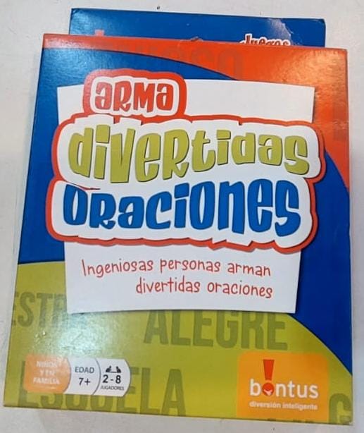 Juego de cartas arma divertidas oraciones Bontus