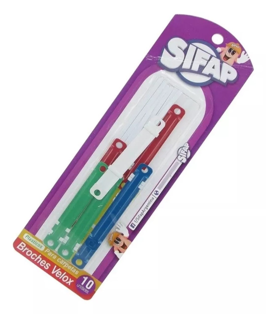 Broches Velox Para Carpeta Sifap x10