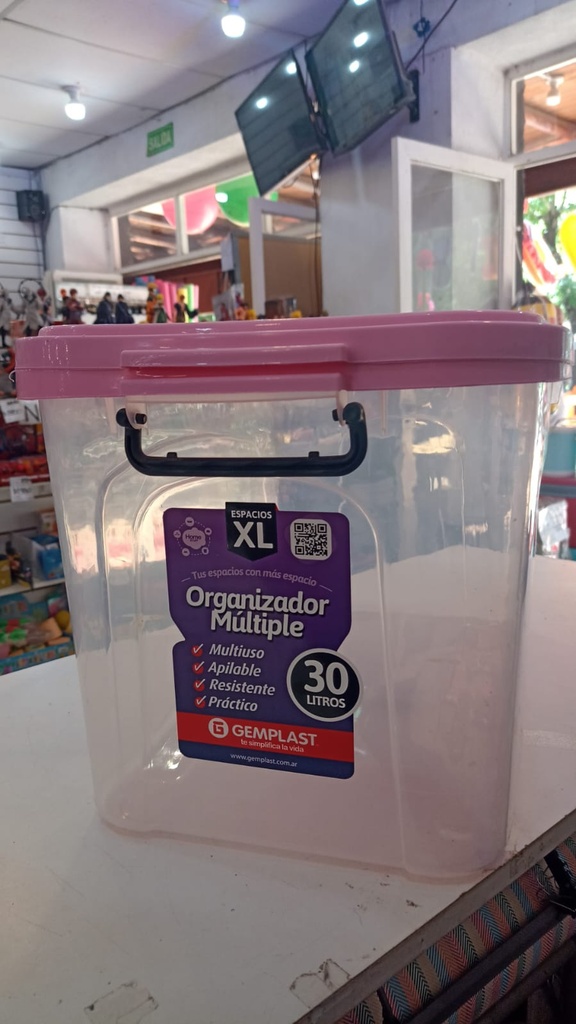 CONTENEDOR ORGANIZADOR MULTIPLES 20L