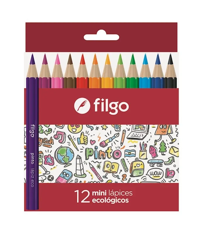 🔵Lapíces de colores mini Filgo x12