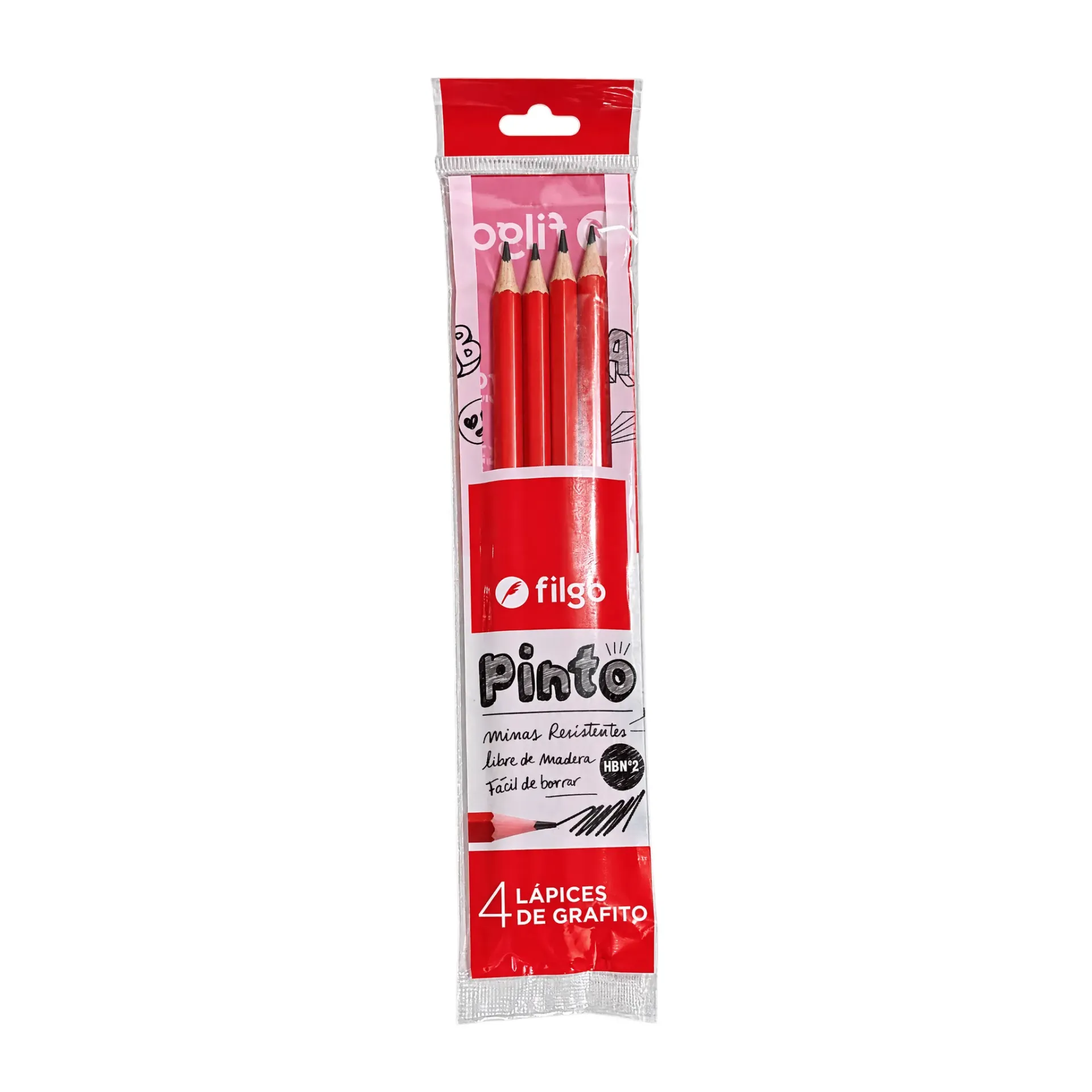 🔵Lapiz negro HB N2 Filgo x4