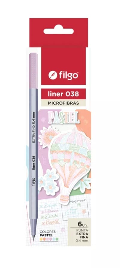 🔵Microfibras Filgo colores pastel x6