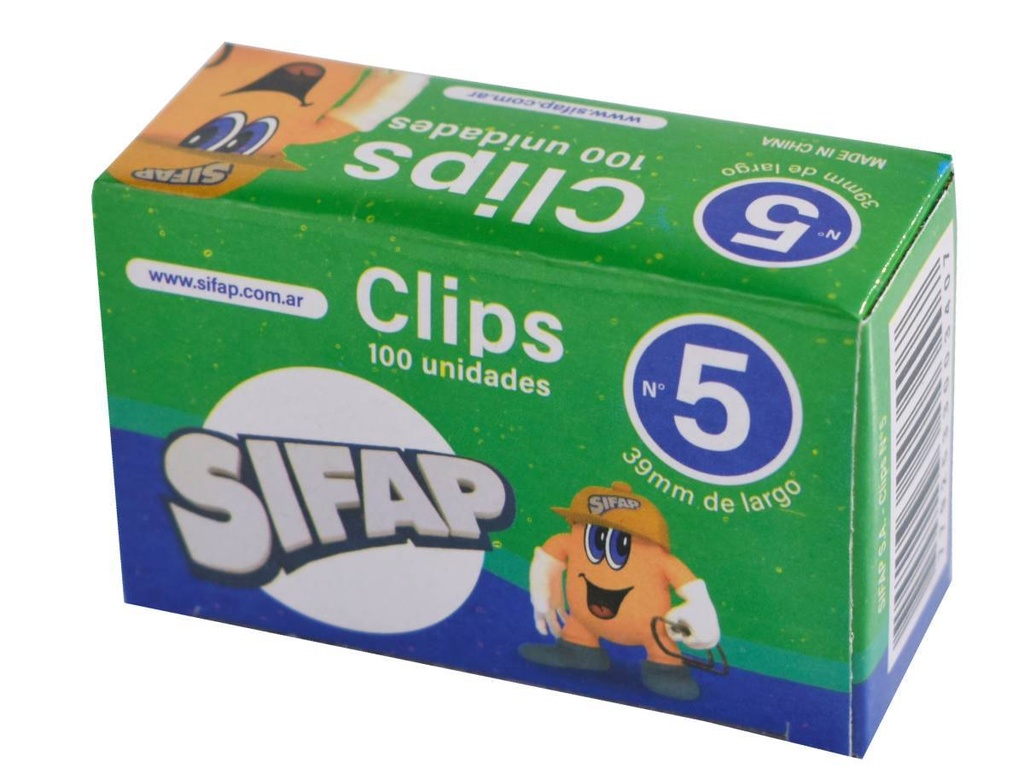 🔵Clips Metalicos n5 Sifap x100