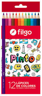 🔵LAPIZ COLORES FILGO 12 PINTO LARGO