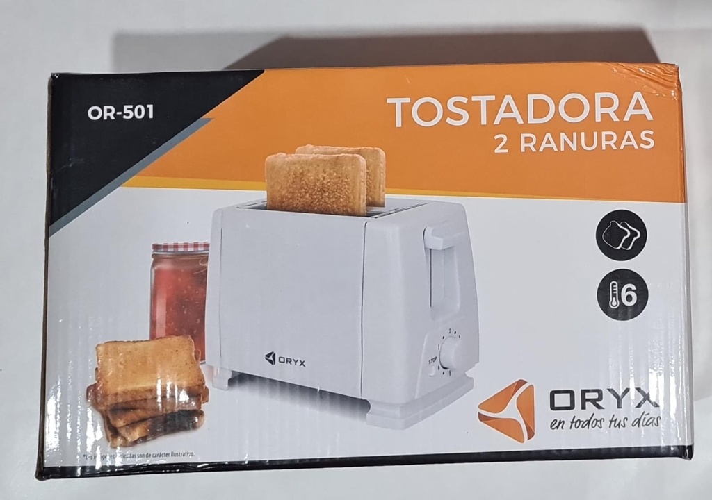 [art1554] TOSTADORA ORYX 2 RANURAS 750W OR501