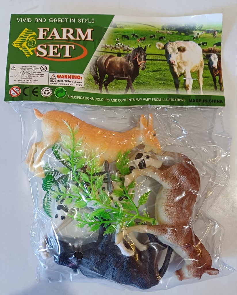 ANIMALES DE GRANJA  X4 EN BOLSA