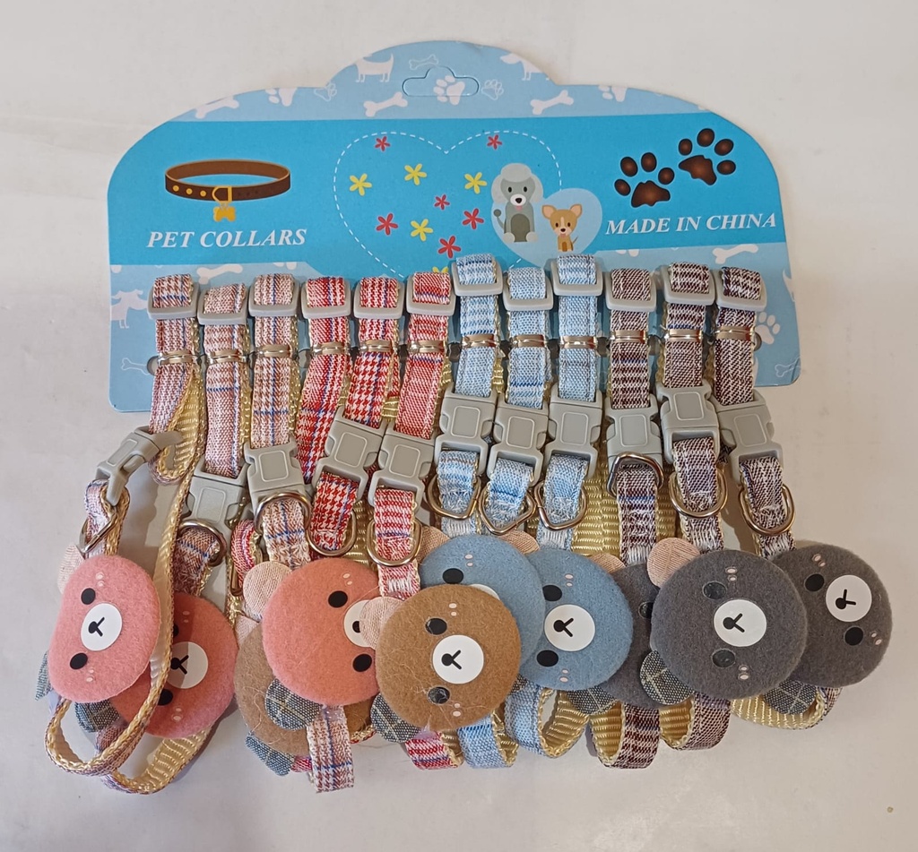 COLLAR REGULABLE C/CARA OSO