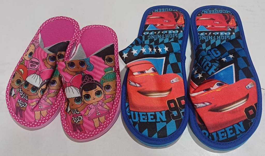 [ART1906] Pantuflas infantil estampada - Talle 25/26 al 33/34