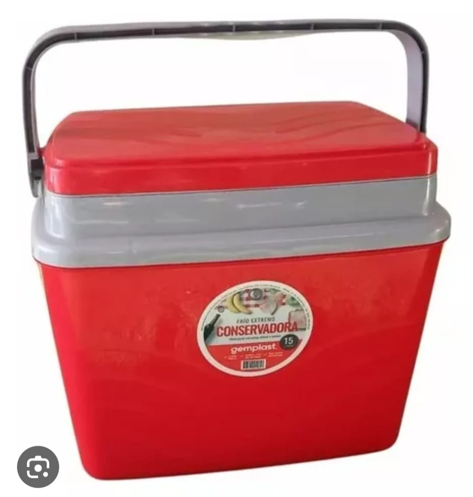 🔵Conservadora Gemplast 15lt (Rojo)