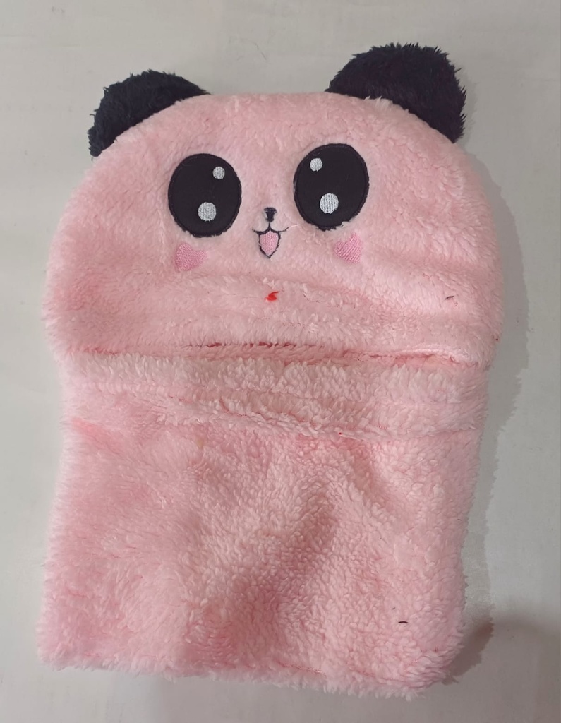 [ART2083] Gorro peluche con cuello gatito/oso (OSO)