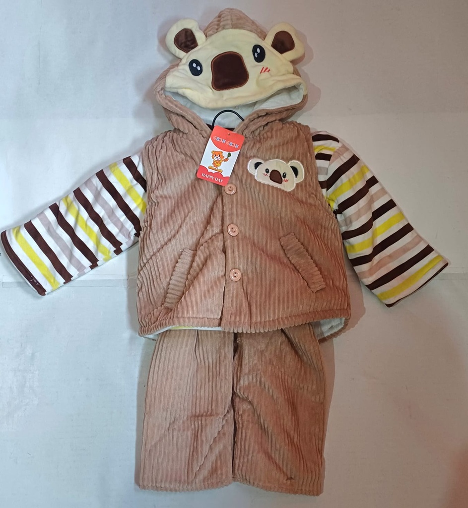 Conjunto chaleco + buzo + pantalón para bebé